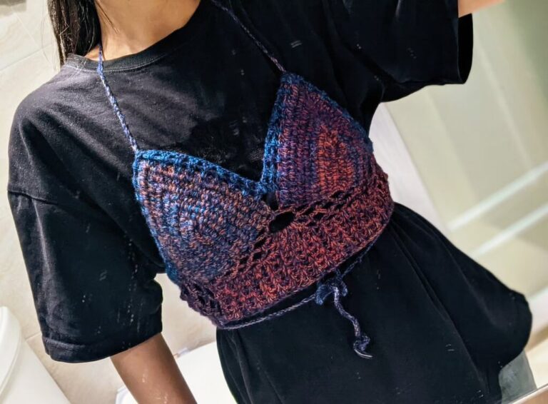 Crochet Bralette multi color